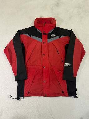 Vintage The North Face Extreme Light Jacket Men's Large Red Black